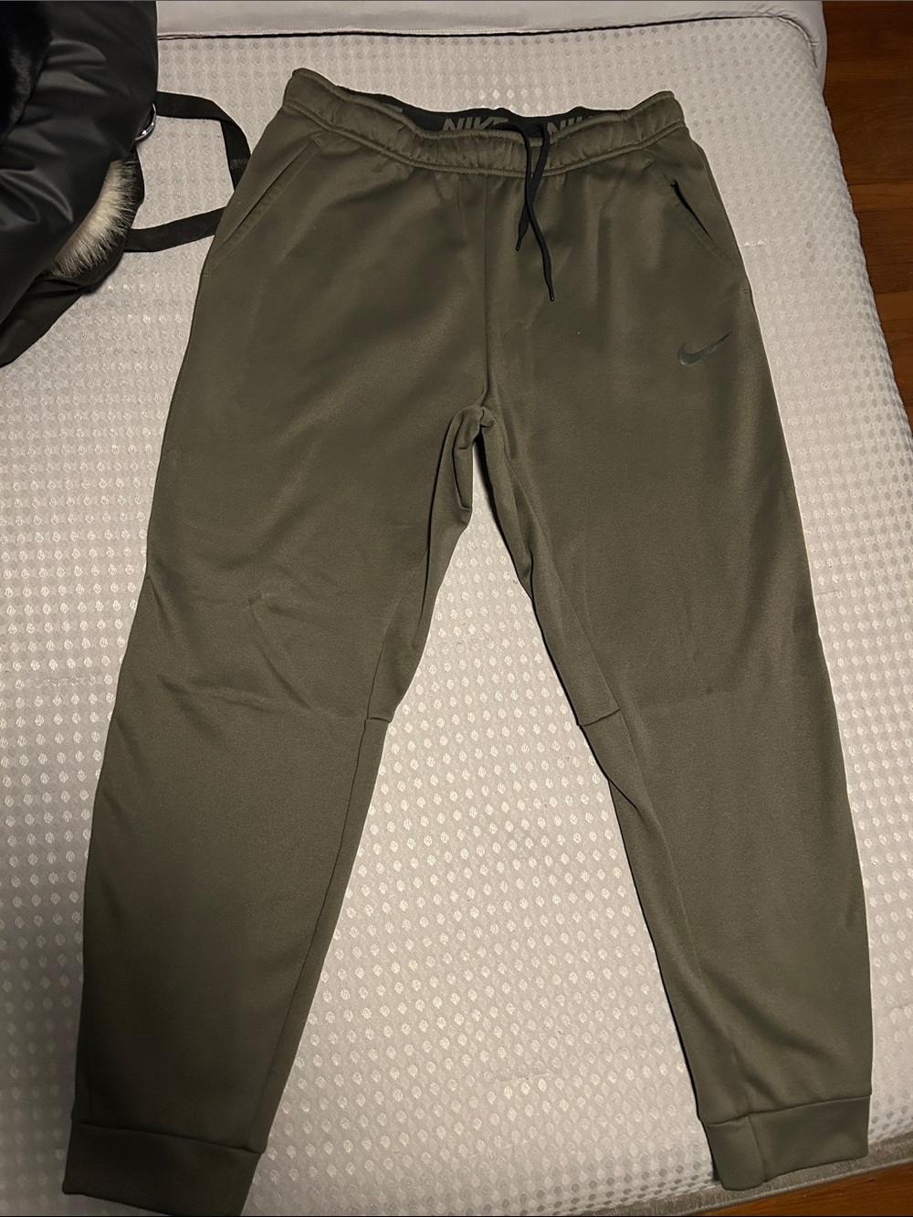 Nike Olive Green Athletic Jogger Pants-Drifit